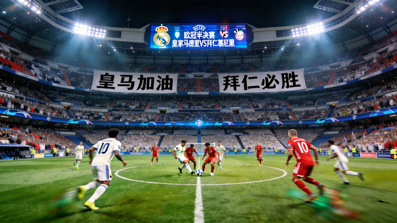 欧冠联赛足球直播 - 皇家马德里对阵拜仁慕尼黑的半决赛